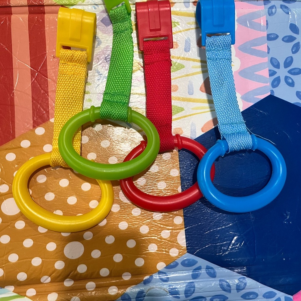 Colorful Plastic Rings Set